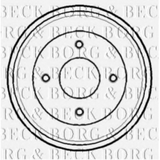 BBR7129 BORG & BECK Тормозной барабан