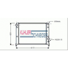 1002101 KUHLER SCHNEIDER Радиатор, охлаждение двигател