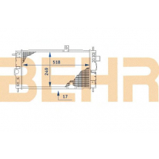 2110408 BEHR Radiator