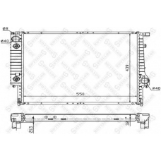 10-25256-SX STELLOX Радиатор, охлаждение двигателя