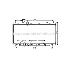 HD2269 AVA Радиатор, охлаждение двигателя