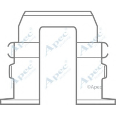 KIT435 APEC Комплектующие, тормозные колодки