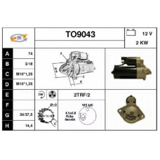 TO9043 SNRA Стартер