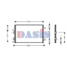 012270N AKS DASIS Конденсатор, кондиционер