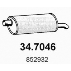 34.7046 ASSO Глушитель выхлопных газов конечный