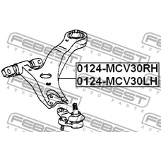 0124-MCV30RH FEBEST Рычаг независимой подвески колеса, подвеска колеса