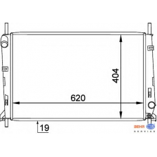 8MK 376 754-791 HELLA Радиатор, охлаждение двигателя