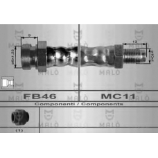 8575 Malo Тормозной шланг