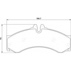 363700034068 MAGNETI MARELLI Комплект тормозных колодок, дисковый тормоз
