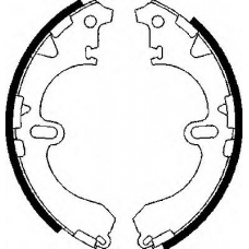 BS825 QUINTON HAZELL Комплект тормозных колодок