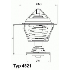 4821.89D WAHLER Термостат, охлаждающая жидкость