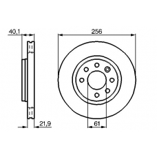 0 986 478 431 BOSCH Тормозной диск