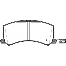 BPA0595.02 OPEN PARTS Комплект тормозных колодок, дисковый тормоз