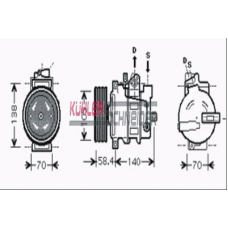 8411781 KUHLER SCHNEIDER Компрессор, кондиционер