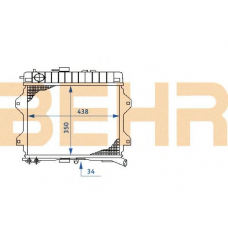 2108271 BEHR Radiator