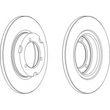 DDF024-1 FERODO Тормозной диск