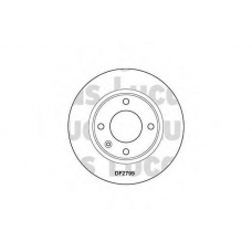 DF2799 TRW Тормозной диск