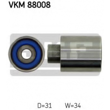 VKM 88008 SKF Паразитный / Ведущий ролик, зубчатый ремень