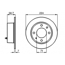 0 986 478 749 BOSCH Тормозной диск