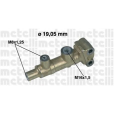 05-0037 METELLI Главный тормозной цилиндр