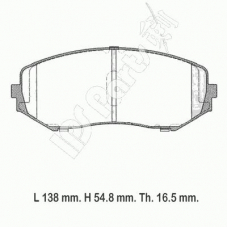 IBD-1883 IPS Parts Комплект тормозных колодок, дисковый тормоз