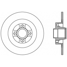 BDR2427.10 OPEN PARTS Тормозной диск