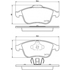 8DB 355 013-981 HELLA Комплект тормозных колодок, дисковый тормоз