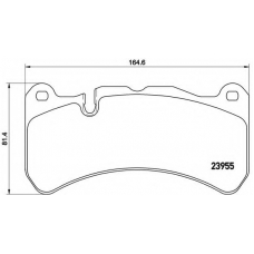 P 50 092 BREMBO Комплект тормозных колодок, дисковый тормоз