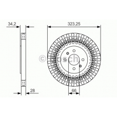 0 986 479 A90 BOSCH Тормозной диск