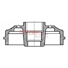 BT 1055 METZGER Тормозной барабан