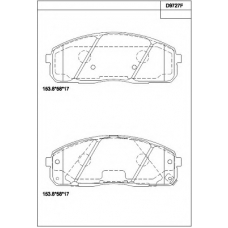 KD9727F ASIMCO Комплект тормозных колодок, дисковый тормоз