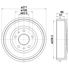 MBD262 MINTEX Тормозной барабан