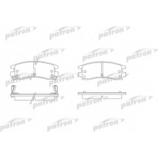 PBP1264 PATRON Комплект тормозных колодок, дисковый тормоз