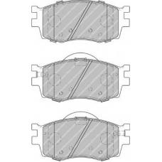 FDB1955 FERODO Комплект тормозных колодок, дисковый тормоз