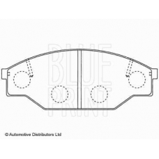 ADT34229 BLUE PRINT Комплект тормозных колодок, дисковый тормоз