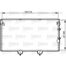 814310 VALEO Конденсатор, кондиционер