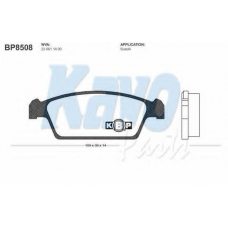 BP-8508 KAVO PARTS Комплект тормозных колодок, дисковый тормоз