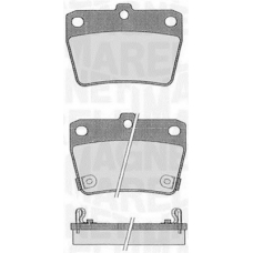 363916060578 MAGNETI MARELLI Комплект тормозных колодок, дисковый тормоз