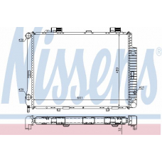 62667A NISSENS Радиатор, охлаждение двигателя
