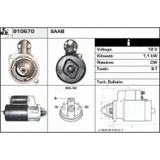 910670 EDR Стартер