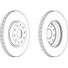 DDF803-1 FERODO Тормозной диск