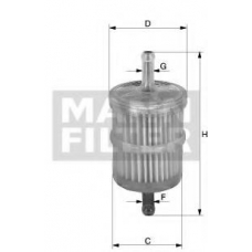 WK 43/8 MANN-FILTER Топливный фильтр