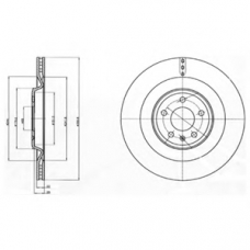BG4387 DELPHI Тормозной диск