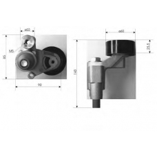 TKR 9220 TIMKEN Натяжной ролик, поликлиновой  ремень