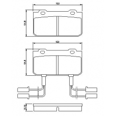 0 986 469 441 BOSCH Комплект тормозных колодок, дисковый тормоз