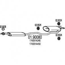01.90080 MTS Глушитель выхлопных газов конечный
