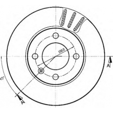 BDC4548 QUINTON HAZELL Тормозной диск