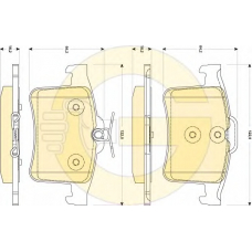 6118784 GIRLING Комплект тормозных колодок, дисковый тормоз