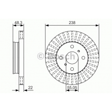 0 986 479 T82 BOSCH Тормозной диск