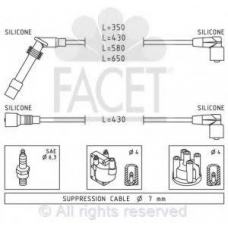4.9529 FACET Комплект проводов зажигания